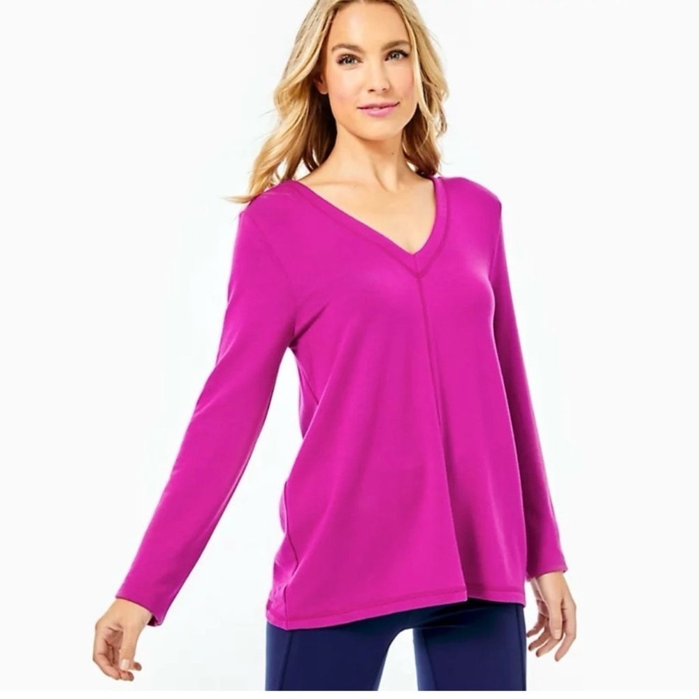 LILLY PULITZER Areli Knit Pullover Top‎ Pink Size Small or Large NWOT - Picture 2 of 9